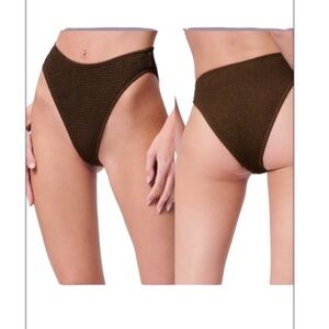 New Good American Always Fits Good Waist Bikini Bottoms in 
Mocha Brown Size 5/6